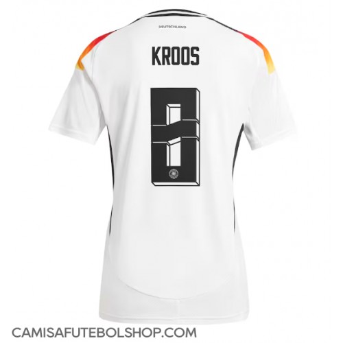 Camisa de time de futebol Alemanha Toni Kroos #8 Replicas 1º Equipamento Feminina Europeu 2024 Manga Curta